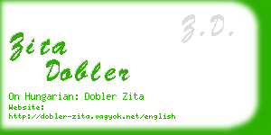 zita dobler business card
